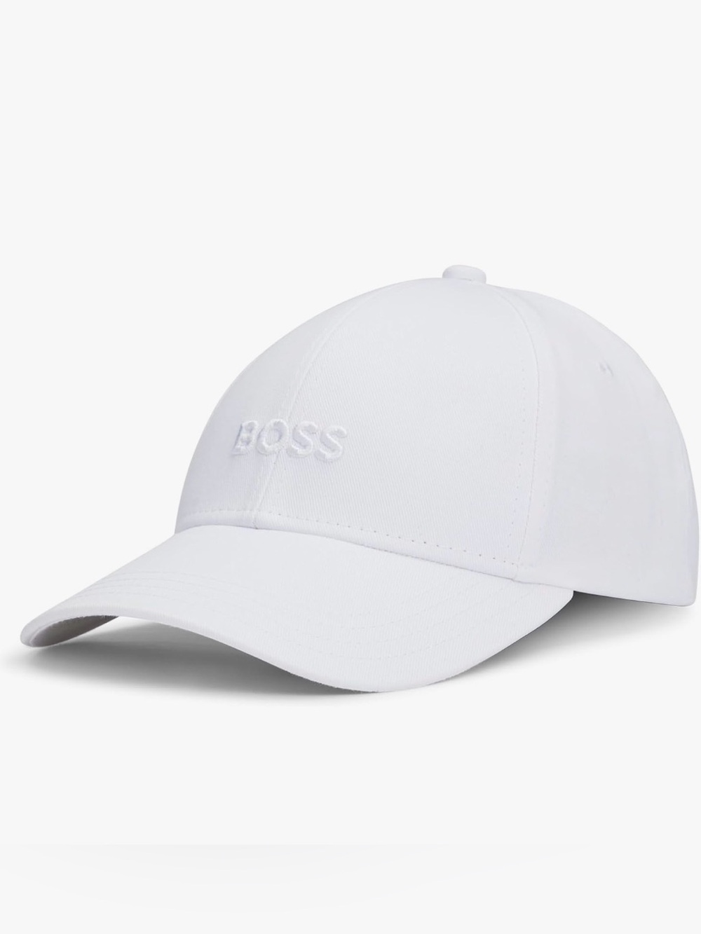 NWT BOSS White Embroidered Logo Cap hat mens women’s unisex baseball - Picture 3 of 3